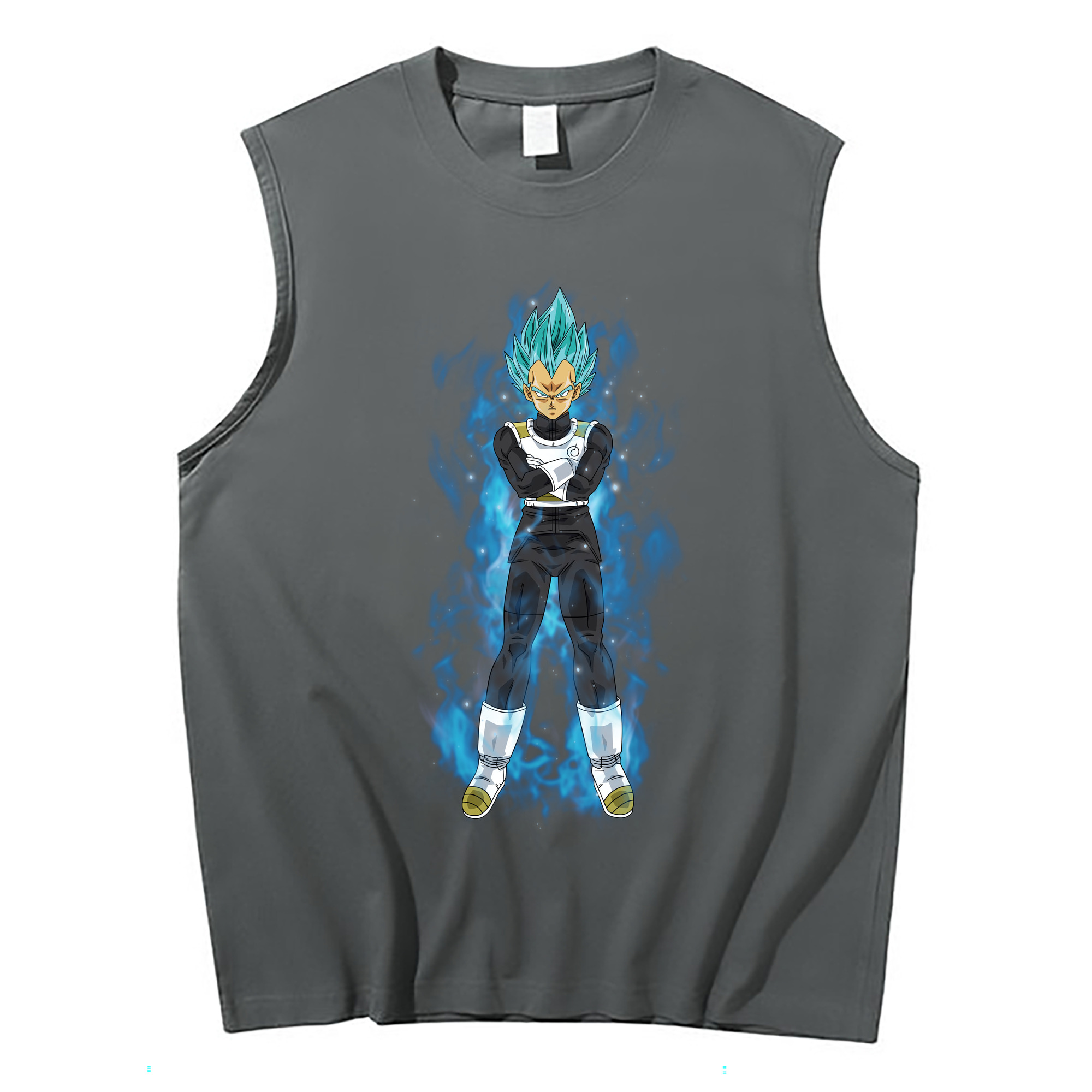 （画像用） ドラゴンボール ベジータ四世（Bejīta Yonsei）DRAGON BALL Vegeta IV コットン100％タンクトップ（フロントプリント）